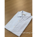 Male 100% cotton  jacquard long sleeve shirt